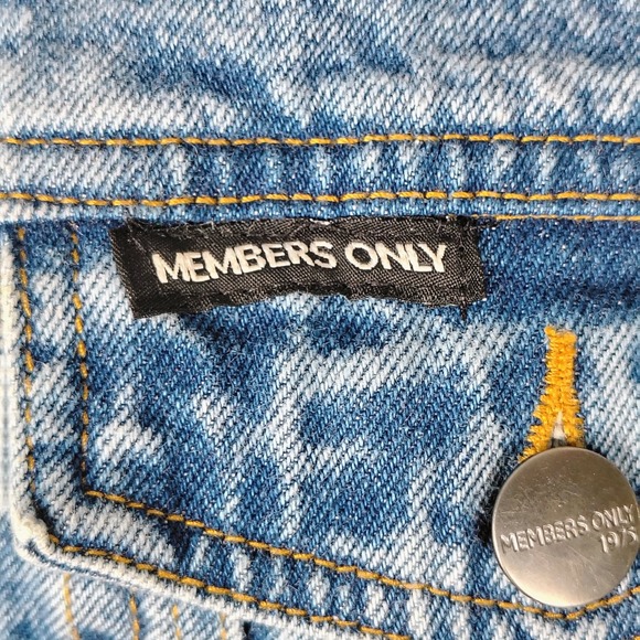 Members Only Nickelodeon Spongebob Patrick Acid Wash Denim Jacket Small - Picture 3 of 8